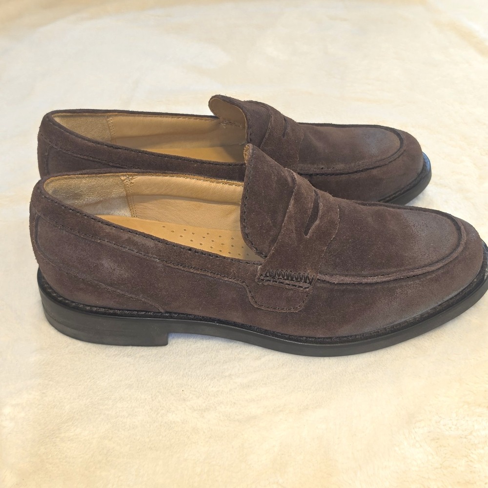 H.S. Trask Mens Sz 9 M Brown Penny Loafer Shoes Leather Uppers 9M